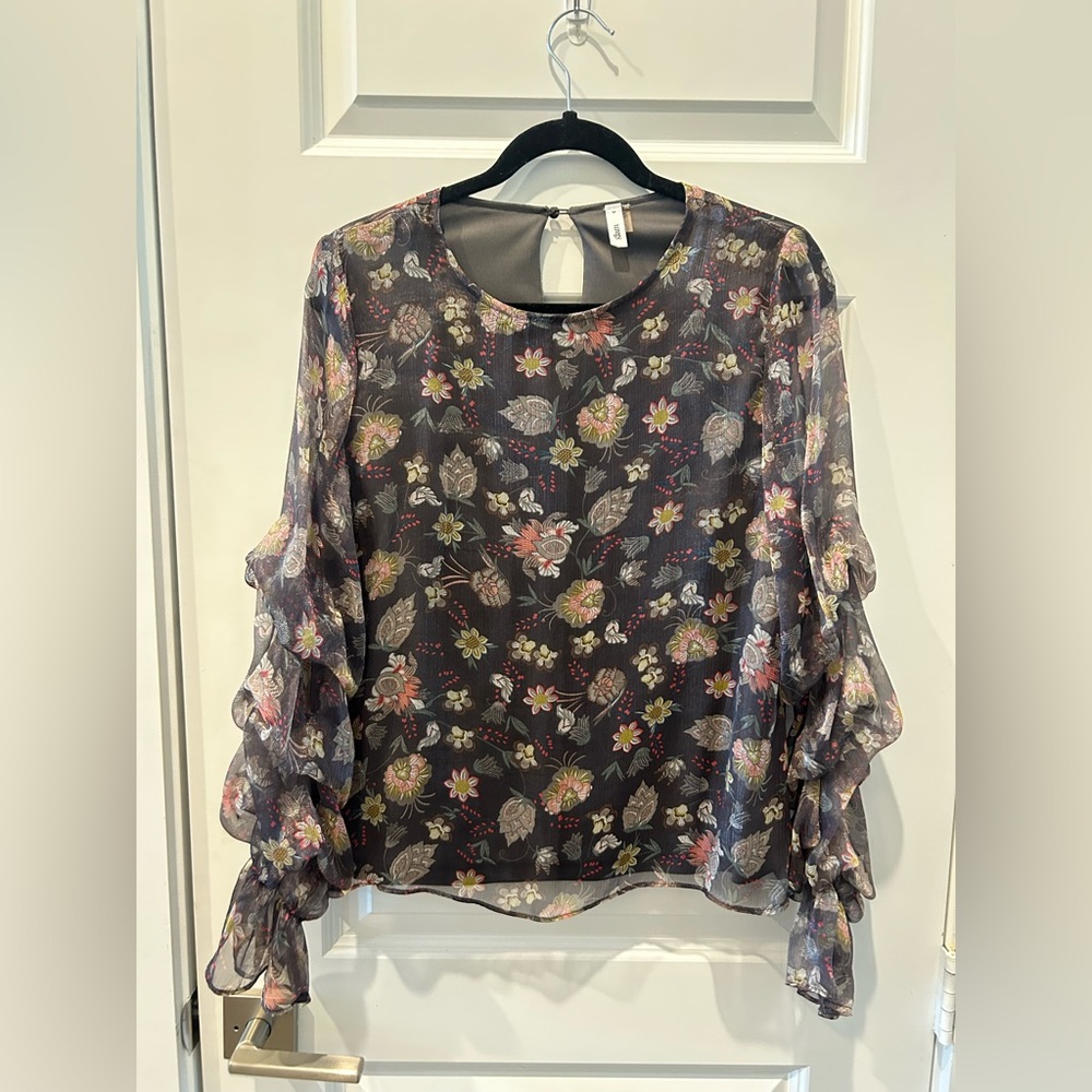 Glam Multicolor Floral Blouse